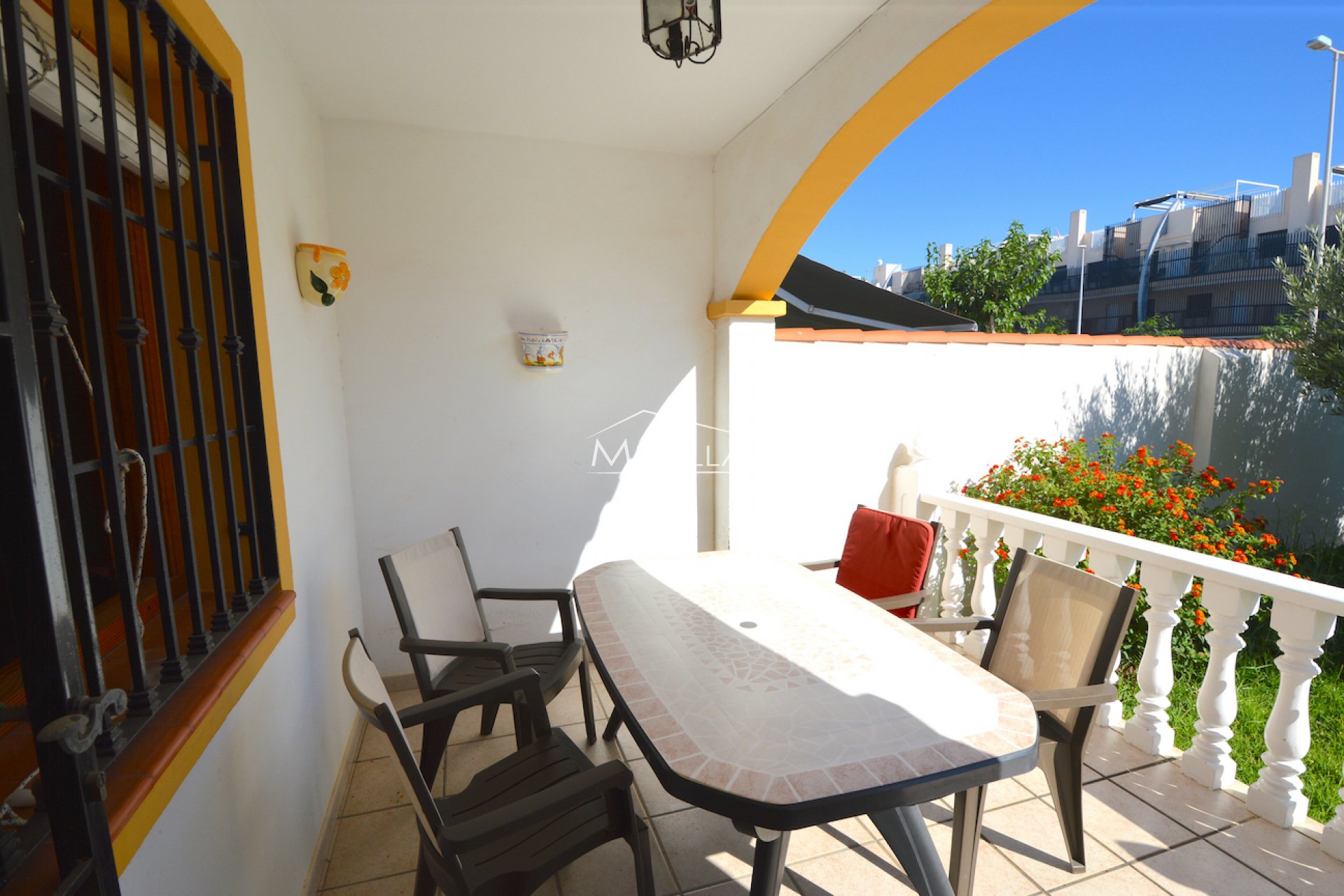 The covered terrace