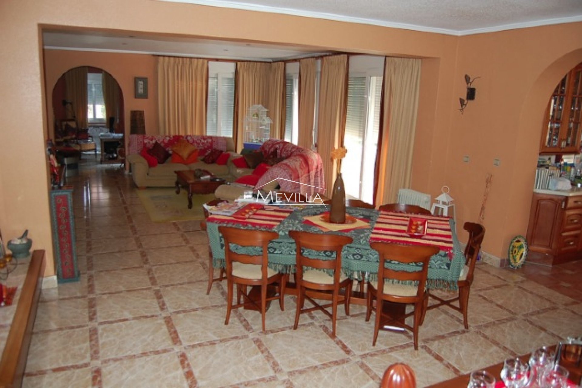 The dining area 