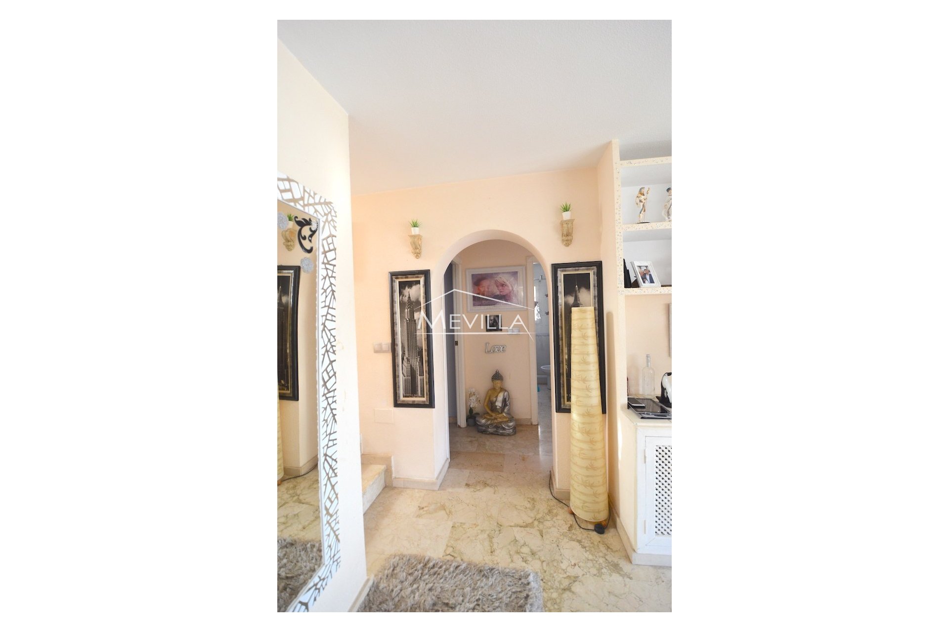 The entrance to the second floor